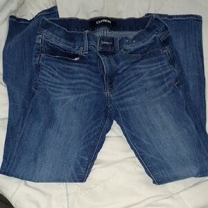 Express Women's Straight Leg Jeans - Blue